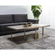 Kamali 60 X 30 inch Matte / Antique Gold Coffee Table